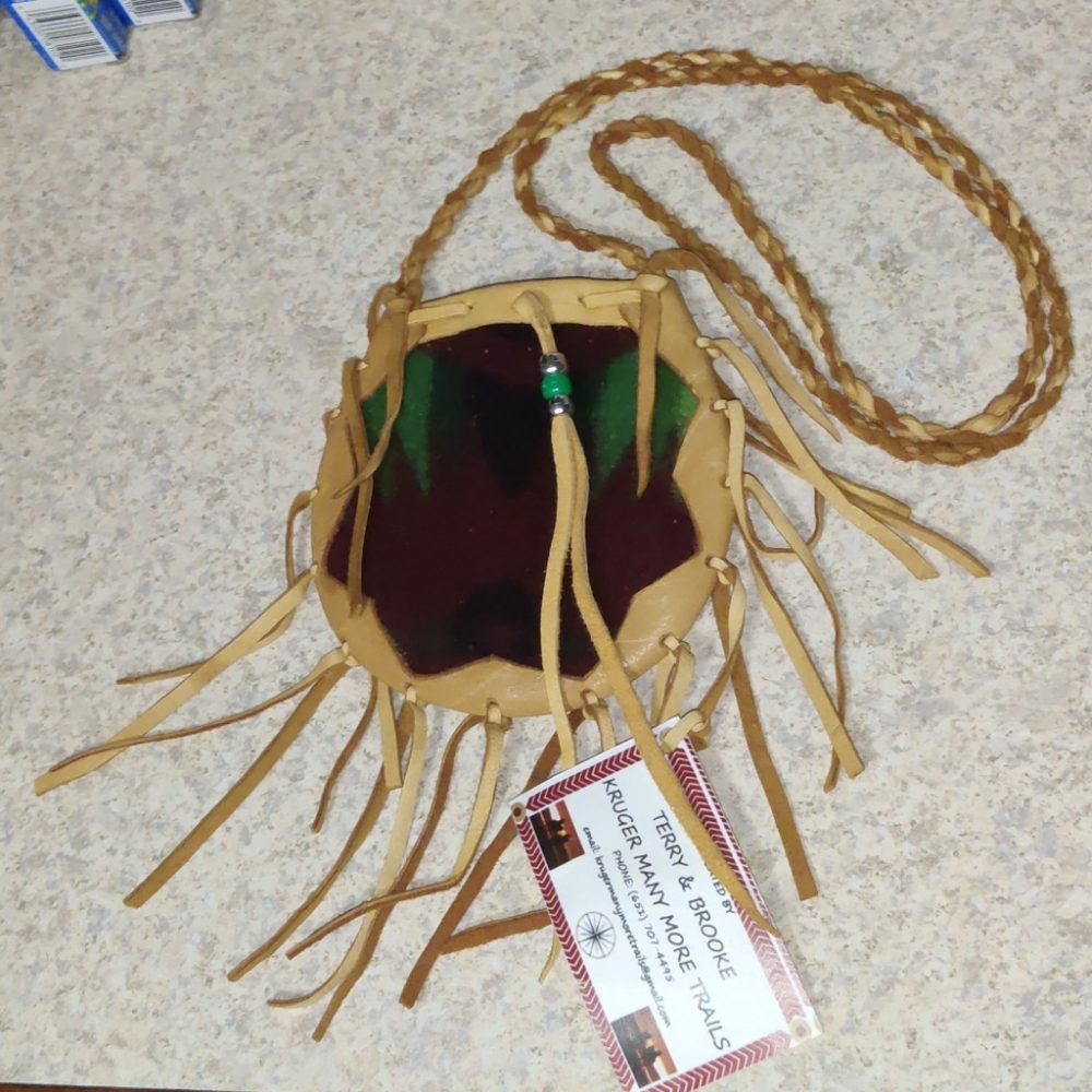 Native American Pendleton pouch - Picture 4 of 4